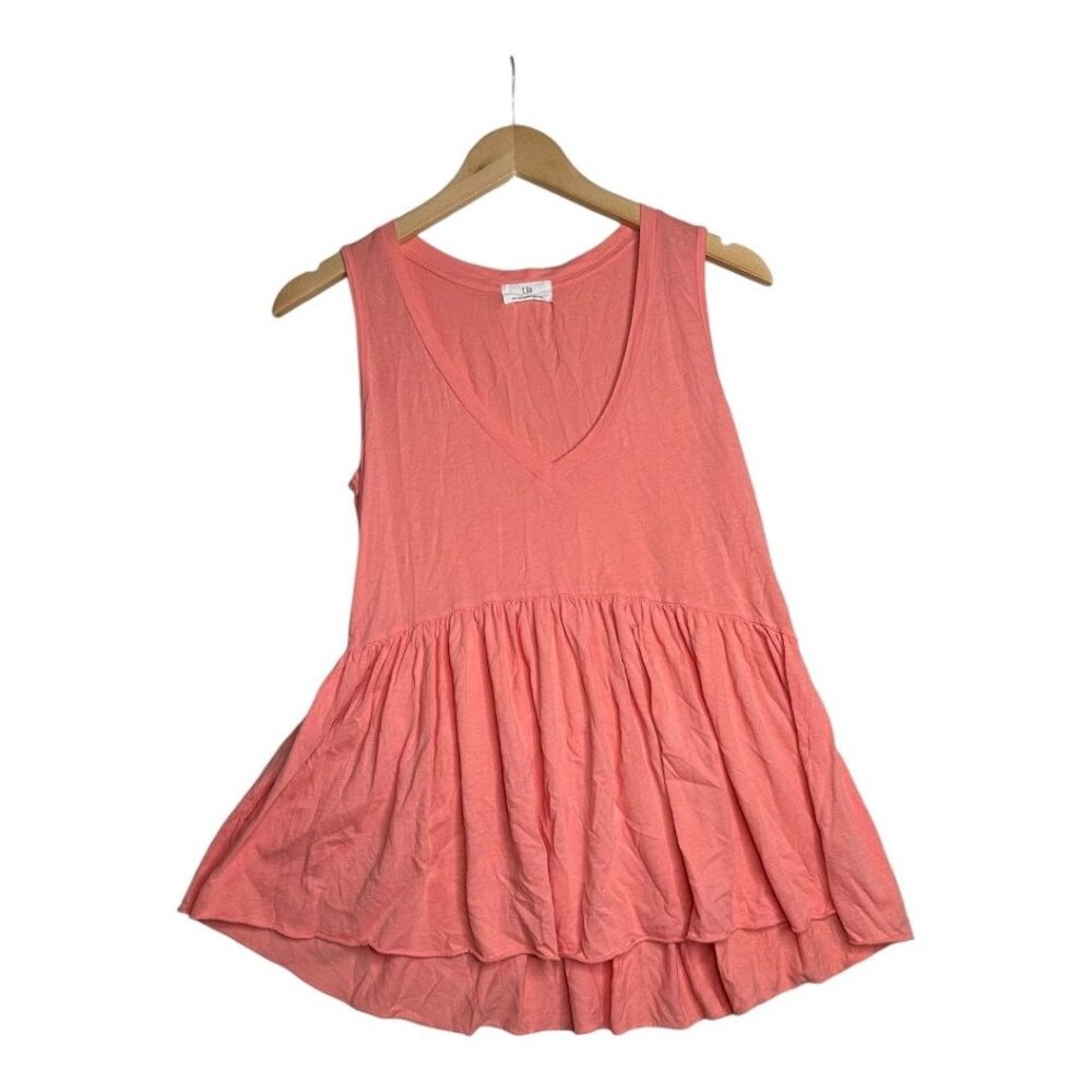 Anthropologie T. LA Babydoll Tank size XS Peach‎ Orange